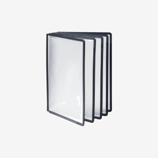 Durable SHERPA Display Panel A4 Black (Pack of 10) 560601 DB560601