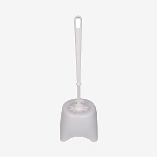 2Work Toilet Brush and Holder White AU91659 AU91659