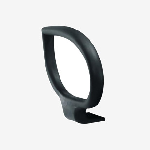 Jemini Fixed Loop Arms for use with Jemini Chairs 370x295x120mm Black (Pack of 2) KF00729 KF00729