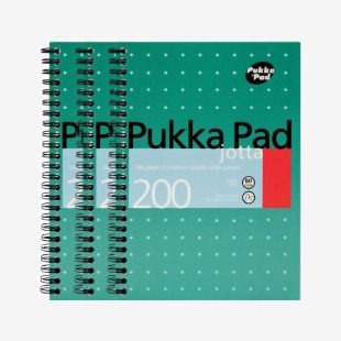 Pukka Pad Ruled Wirebound Metallic Jotta Notebook 200 Pages A5 (3 Pack) JM021 PP00020
