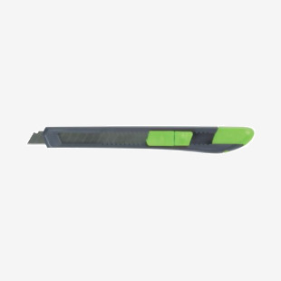 Q-Connect Light Duty 9mm Cutting Knife BlackGreen 120BC KF10631