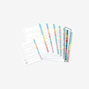 Concord Index A4 January-December White With Multicolour Tabs 02401CS24 JT02401