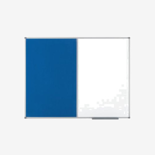 Nobo Classic Combi Blue FeltSteel Noticeboard 900x600mm 1902257 NB19702
