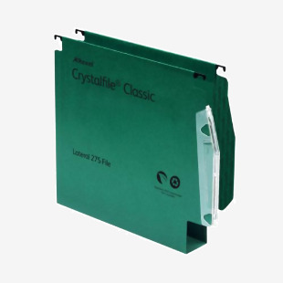 Rexel CrystalFile Classic 30mm Lateral File Green (Pack of 50) 78654 TW78654
