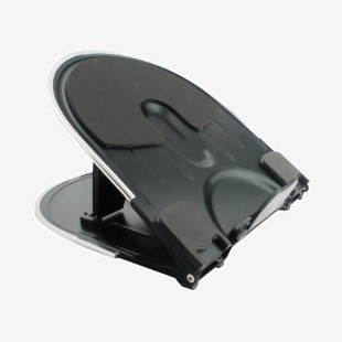 Q-Connect Aluminium Laptop Stand BlackSilver KF20077 KF20077