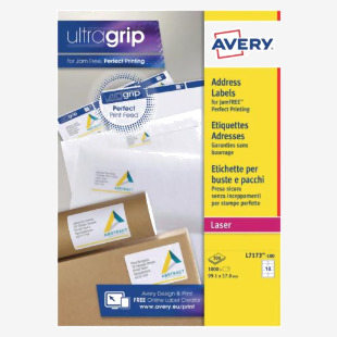 Avery Ultragrip Laser Labels 99.1x57mm White (Pack of 1000) L7173 AVL7173