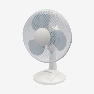 Q-Connect 12 Inch305mm Desk Fan White KF00405 KF00405