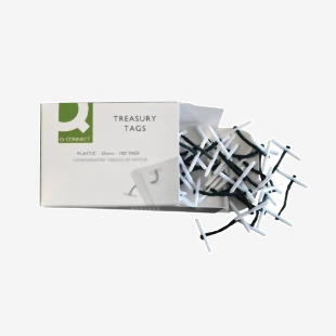 Q-Connect Plastic Treasury Tag 25mm (Pack of 100) KF04570 KF04570