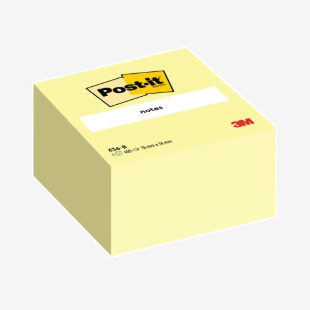 Post-it Note Cube 76x76mm Canary Yellow 450 Sheets 636B 3M23162