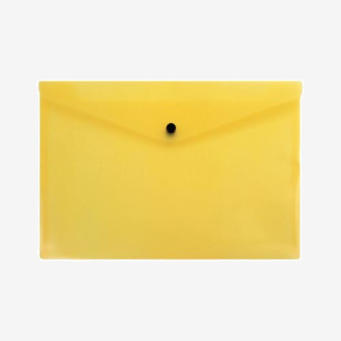 Q-Connect Polypropylene Document Folder A4 Yellow (Pack of 12) KF03595 KF03595