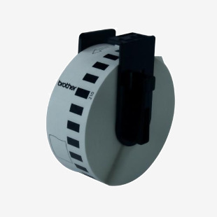 Brother Continuous Paper Labelling Tape 29mm x 30.48m Black on White DK22210 BA62996