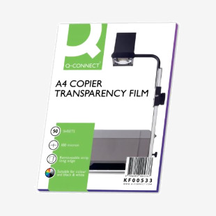 Q-Connect Laser Copier OHP Film (50 Pack) KF00533 KF00533
