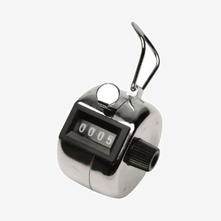 Q-Connect Tally Counter Chrome KF10860 KF10860
