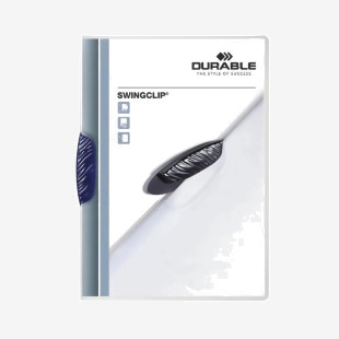 Durable Clip Folder SWINGCLIP 30 A4 Dark Blue (Pack of 25) 226007 DB226007
