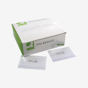 Q-Connect Pin Badge 54x90mm Pack of 50 KF01564 KF01564