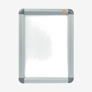 The photograph showcases Nobos Premium Plus A4 Poster Frame Sign Holder with a sleek Snap Frame design, perfect for displaying various frames and albums. The high-quality materials and professional finish add a contemporary touch to any space.