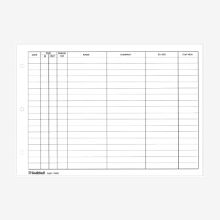 Exacompta Guildhall Loose-Leaf Visitors Book Refill (Pack of 50) T40R GH01952