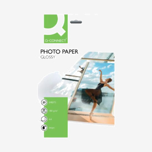 Q-Connect A4 Gloss Photo Paper 180gsm (20 Pack) KF01103 KF01103
