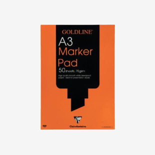 Clairefontaine Goldline 30 Sheet 70gsm Marker Pad A3 White GPB1A3 CHGPB1A3