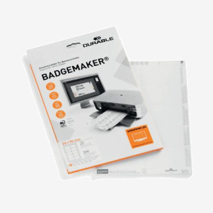 Durable Badgemaker Insert Sheets 54x90mm (Pack of 200) 145502 DB14055
