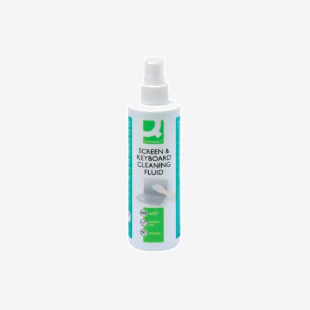 Q-Connect Screen and Keyboard Cleaning Fluid 250ml KF04502 KF04502