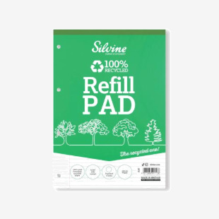 Silvine Everyday Recycled Ruled Refill Pad A4 (6 Pack) RE4FM-T SV41717