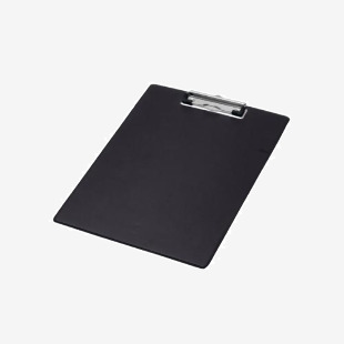 Q-Connect PVC Clipboard A4 Black KF01296 KF01296
