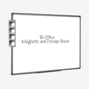 Bi-Office Aluminium Finish Magnetic Whiteboard 600x450mm MB0406186 BQ46061
