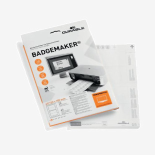 Durable Badgemaker Insert Sheets 61x150mm (Pack of 40) 145902 DB14059