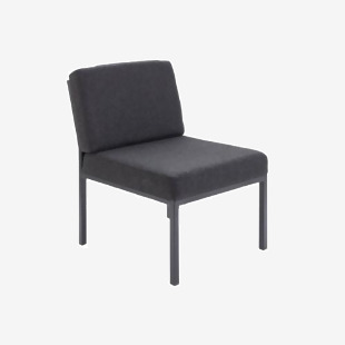 Jemini Reception Chair 520x670x800mm Charcoal KF04010 KF04010