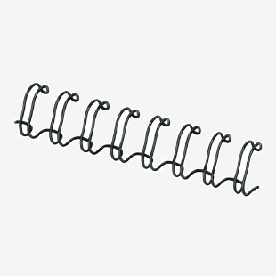 Fellowes Wire Binding Combs 10mm Black (Pack of 100) 53265 BB53265