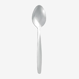 This photograph features a set of 12 stainless steel teaspoons from Unbranded Cutlery and Crockery. The utensils have a sleek and modern design, with a glossy finish. Each teaspoon is individually wrapped and placed in a neat row, creating a clean and organized display.