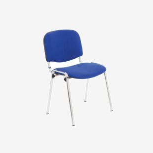 Jemini Ultra Multipurpose Stacking Chair 532x585x805mm ChromeBlue KF03349 KF03349