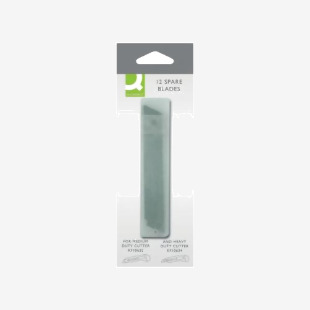 Q-Connect MediumHeavy Duty Cutter Blades (12 Pack) KF10636 KF10636