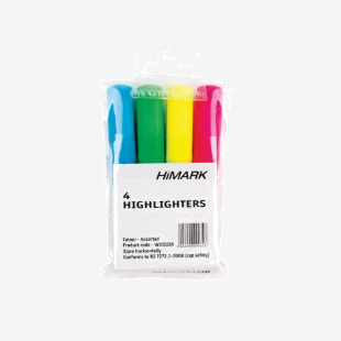 Hi-Glo Highlighters Assorted (Pack of 4) 7910WT4 WX01116