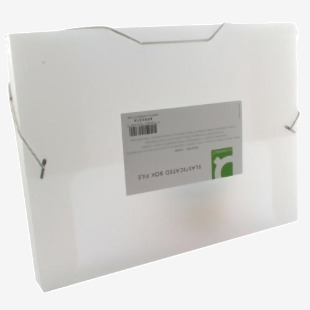 Q-Connect Elasticated Folder 25mm A4 Clear KF02310 KF02310