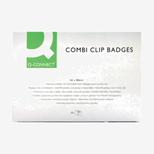 Q-Connect Combination Badge 54x90mm (Pack of 50) KF01567 KF01567