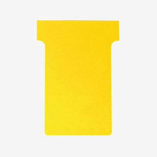Nobo T-Card Size 3 80x120mm Yellow Pack of 100 2003004 NB38915