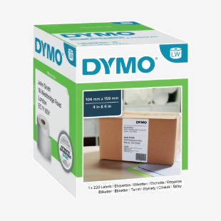 Dymo LabelWriter Extra Large Shipping Labels 104 mm x 159mm (Pack of 220) S0904980 ES90498