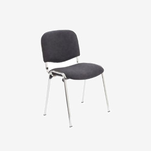 Jemini Ultra Multipurpose Stacking Chair 532x585x805mm CharcoalChrome KF03350 KF03350