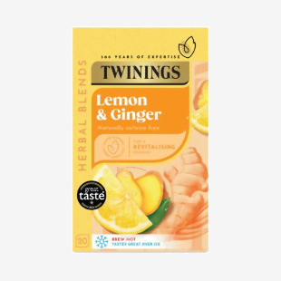 Twinings Lemon and Ginger Fruit Infusion Tea Bags (Pack of 20) F09613 TQ82482