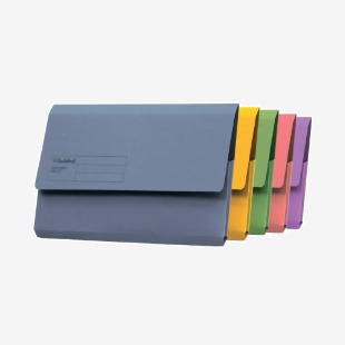 Exacompta Guildhall Document Wallet Foolscap Assorted (Pack of 50) GDW1-AST GH14048