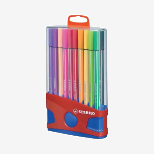 Stabilo Pen 68 Premium Felt Tip Pen Colorparade Assorted (Pack of 20) 6820-03 SS35370