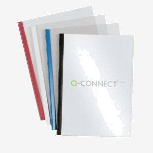 Q-Connect Black A4 5mm Slide Binder and Cover Set (Pack of 100) KF01940 KF01940