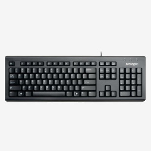Kensington ValuKey Wired USB UK Keyboard Black 1500109 AC14014