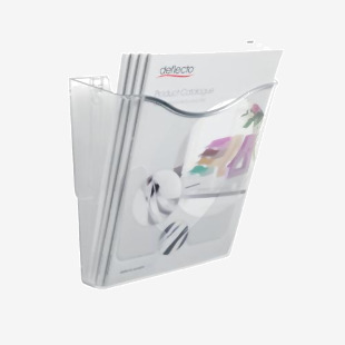 Deflecto Crystal Portrait Literature Holder A4 CP078YTCRY RN07833
