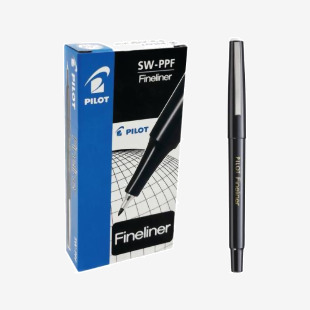 Pilot Fineliner Black Pens (Pack of 12) SWPPBlack PISWPPFBK