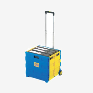 GPC Blue and Yellow Large Folding Box Truck GI041Y GA71590
