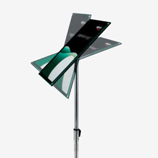 Deflecto Bevelled Floor Sign Holder A4 DE790845 DF02331