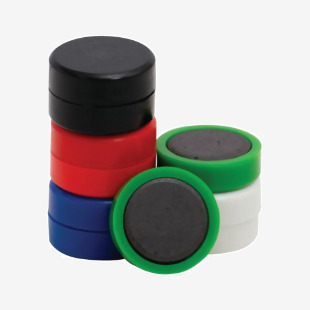 Q-Connect Assorted 25mm Magnets Pack of 10 KF02643 KF02643